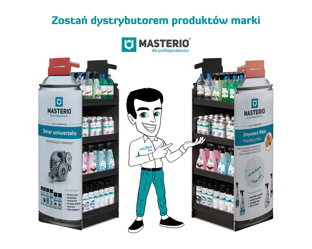 Regał z chemią techniczną Masterio