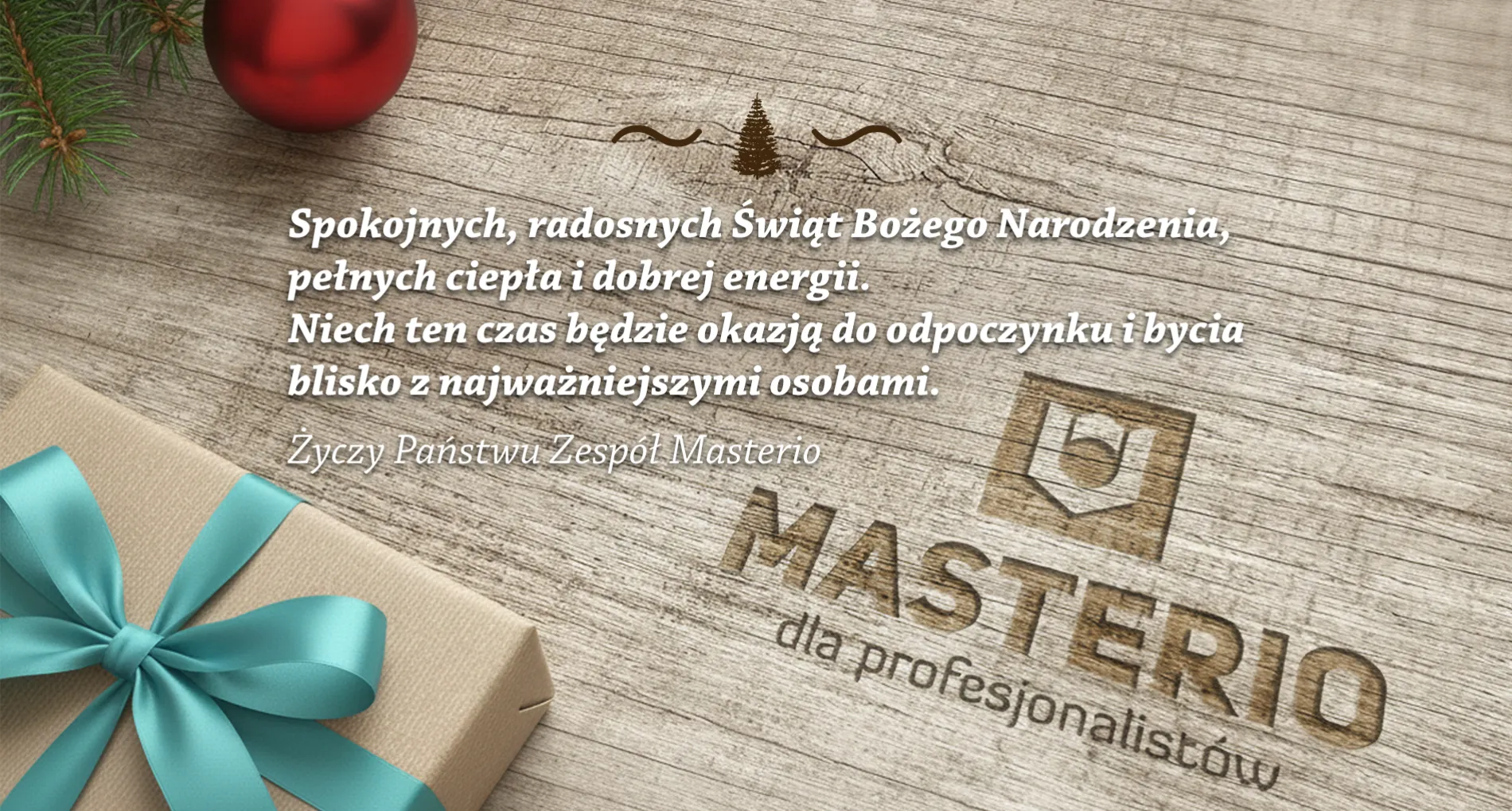 Życzenia świąteczne od Masterio