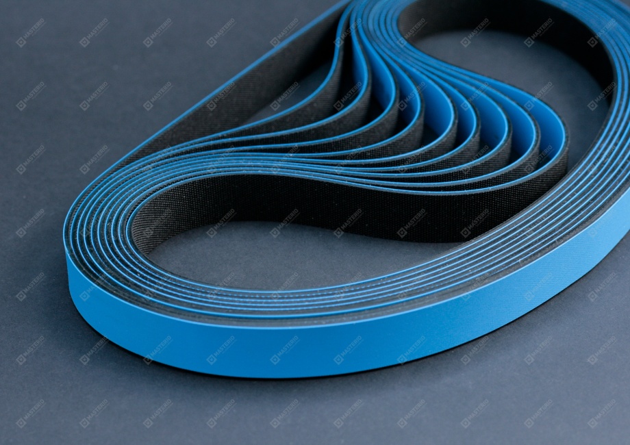 Blue flat drive belts