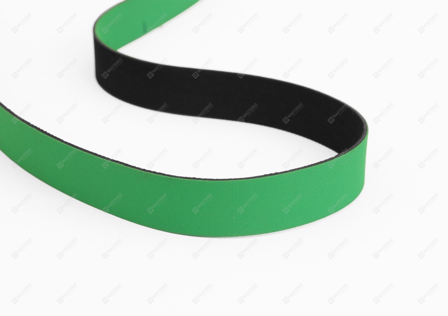 Green flat drive belt